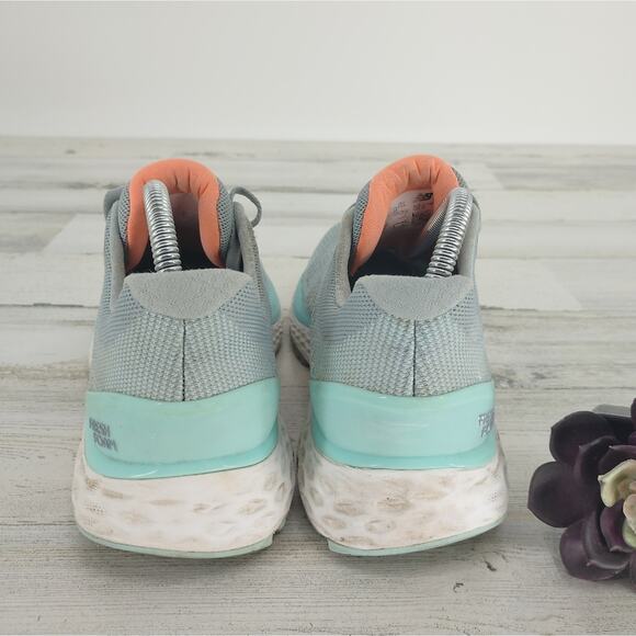 New Balance Fresh Foam 880 V10 Grey/Blue Running Lace Up Sneakers Size 10 - Picture 4 of 6